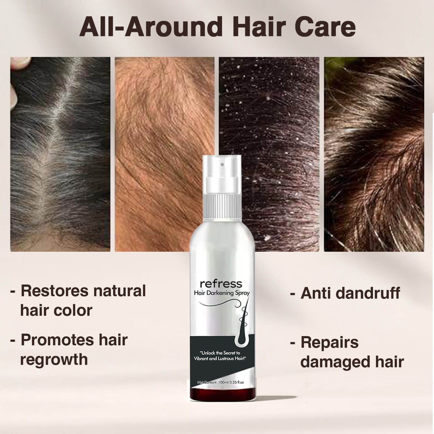 Gray Hair Pigment Activator Spray